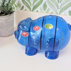 Money Sorting Bank- Blue Piggy